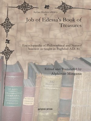 cover image of Job of Edessa's Book of Treasures